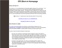 Tablet Screenshot of cpuburnin.com